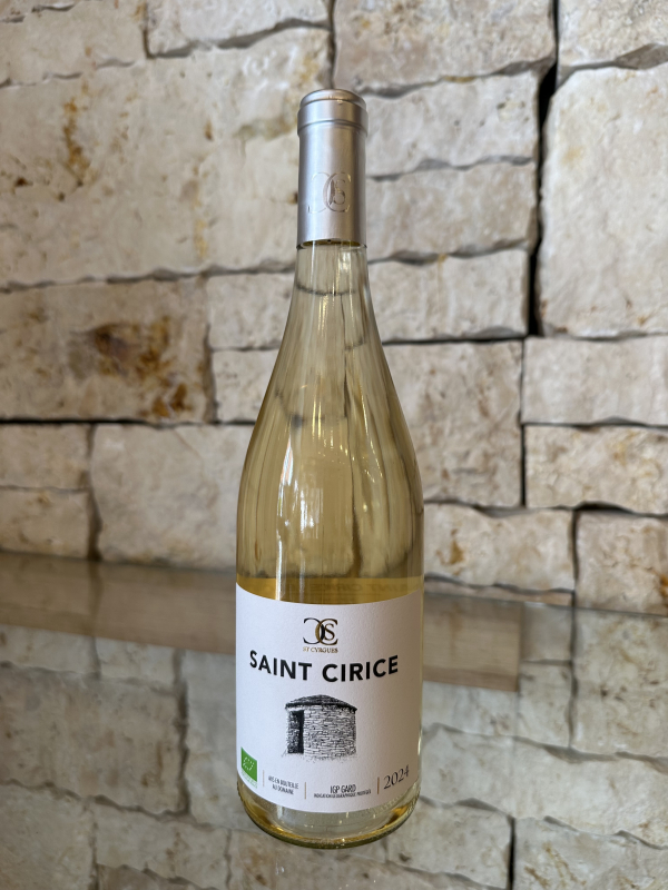 Saint Cirice Blanc Cuvèe trocken Costières de Nîmes Frankreich